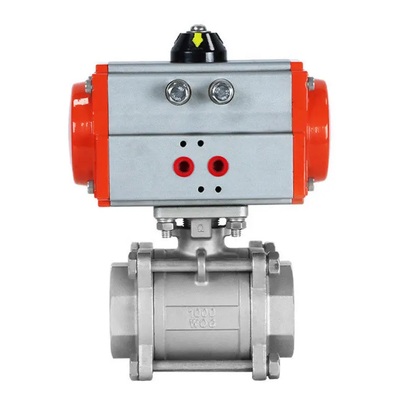 Pneumatic igwe anaghị agba nchara Flanged Ball Valve
